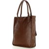 MARCO MAZZINI Tmavohnedá shopper bag s vreckami