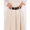 Svetlobéžová skladaná viskózová sukňa