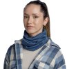 Modrý športový nákrčník Buff Merino Lightweight Tube Scarf