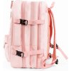 Ružový priestranný cestovný batoh Solier NOA