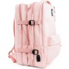 Ružový priestranný cestovný batoh Solier NOA