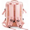 Ružový priestranný cestovný batoh Solier NOA