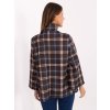 Dámsky károvaný oversize kabát
