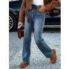 Dámske džínsové nohavice ZILVANA s opaskom