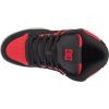 Červeno-čierne pánske členkové tenisky DC Pure High-Top Wc