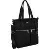 Peterson Čierna shopper kabelka s vonkajšími vreckami a odnímateľným popruhom