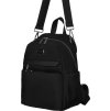 Peterson Dámsky čierny batoh so strieborným kovaním