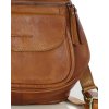 MARCO MAZZINI camel crossbody kabelka so širokým popruhom