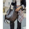 MARCO MAZZINI Tmavohnedá shopper kabelka (Veľkosť ONE SIZE)