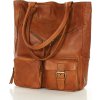 MARCO MAZZINI camel kabelka s vreckami (Veľkosť ONE SIZE)