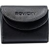 Rovicky Čierna malá kožená peňaženka na mince V308