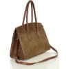 MARCO MAZZINI Hnedá dámska kožená hobo kabelka