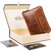 Always Wild Peňaženka s razbou a prešitím - svetlohnedá A096