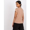 Béžové basic tričko Peachy (Veľkosť XS)