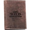 Always Wild tmavohnedá kožená peňaženka bez zapínania A204