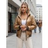 Dámska zlatá prešívaná bomber bunda GLAMCIX