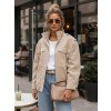 Dámska béžová semišová bomber bunda