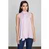 Elegantná ružová blúzka bez rukávov