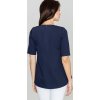 Dámska tmavo modrá blúzka s krátkym rukávom