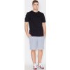 Čierne bavlnené tričko V001 Black