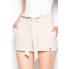 Béžové šortky s volánom