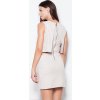 Béžové šaty s výkrojkami VT061 Beige