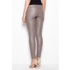 Dámske koženkové béžové legíny VT045 Beige