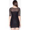 Čierne čipkové mini šaty VT057 Black