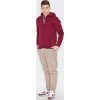 Vínová bavlnená mikina s kapucňou