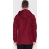 Vínová prešívaná bunda s kapucňou
