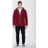 Vínová prešívaná bunda s kapucňou