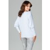 Blúzka so zúženými rukávmi K468 Light blue
