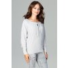 Blúzka so zúženými rukávmi K468 Grey