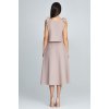 Béžový Set elegantnej sukne a top