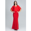 Elegantné červené dlhé šaty