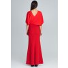 Elegantné červené dlhé šaty