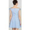 Modré šaty s mašličkami na ramenách K170 Blue