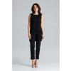 Čierny dámsky set s asymetrickým topom K484 Black