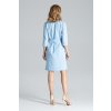 Modré šaty s mašľou M644 Blue