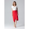 Červená skladaná sukňa M629 Red