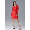 Červené šaty v štýle košele M630 Red