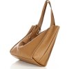 MARCO MAZZINI Camel dámska kožená shopper kabelka