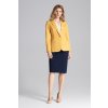 Horčicové dámske sako