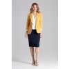 Horčicové dámske sako
