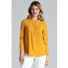 Žltá dámska blúzka