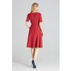Elegantné šaty M673 Deep Red
