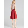 Skladaná sukňa M675 Deep Red
