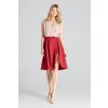 Skladaná sukňa M675 Deep Red