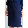 Elegantná sukňa rovného strihu M688 Navy