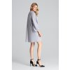 Šaty s nadýchanými rukávmi M693 Grey